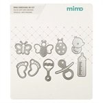 Faca de Corte Mimo Embossing - Coisas Fofas de Bebe - 10 peças