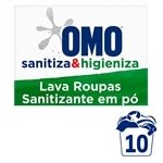 Sabão em Pó Omo Lavagem Perfeita Sanitiza e Higieniza 800g - Embalagem com 20 Unidades