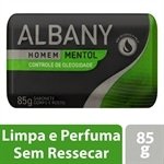 Sabonete Albany Homem Mentol Controle de Oleosidade 85g Embalagem com 12 Unidades
