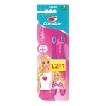 Escova Dental Condor Infantil Barbie Embalagem com 2 Unidades
