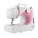 Máquina de Costura Elgin JX2040 | Portátil Futura 10 Pontos Branco/Rosa