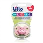 Chupeta Lillo Soft Calming 100% Silicone Simétrico Rosa Tamanho 2