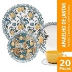 Aparelho de Jantar/Chá Oxford Cerâmica Unni Siciliano 20 peças