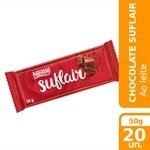 Chocolate Suflair ao Leite 50g - Embalagem com 20 Unidades