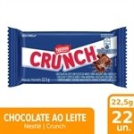 Chocolate ao Leite Crunch 22,5g - Embalagem com 22 Unidades