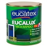 Tinta Esmalte Eucatex Eucalux Fosco Preto 225ml - Embalagem com 12 Unidades