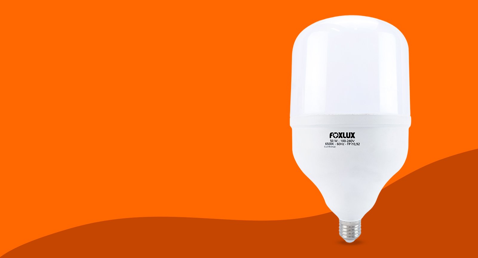 Lâmpada Led Foxlux Alta Potência 50W 6,5K E-27