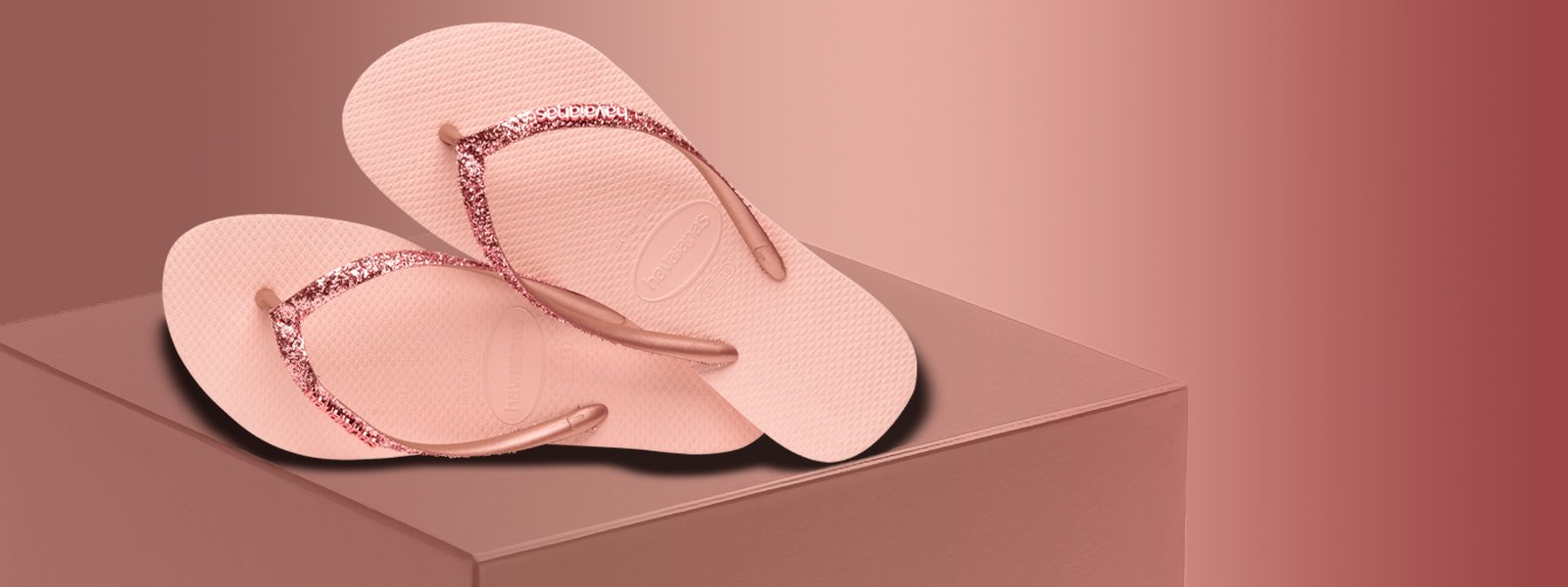 Havaianas Slim Glitter II Rosa/Rosa 35/6 | Martins Atacado