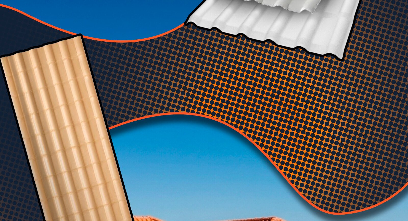 Telhas PVC Afort Plan Precon 2,42x0,88m Marfim | Martins Atacado
