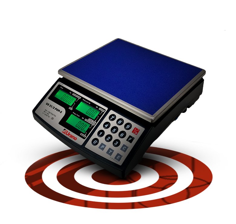 Balança Computadora 31kg/2g Urano POP-S com Bateria e Porta Serial