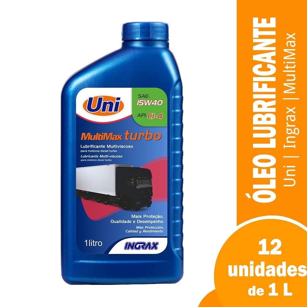 Óleo Lubrificante Uni Motores Diesel Multimax Mineral SAE 15W40