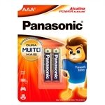 Pilha Panasonic LR03XAB/2B Alcalina Palito 2x1