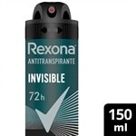 Desodorante Rexona Aerossol Men Invisible 150ml