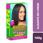 Alisante em Creme HairLife Liso e Natural 180g