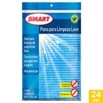 Pano Smart para Limpeza Leve 50x33cm Azul - 24 Embalagens com 5 Unidades