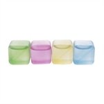 12 Cubos de Gelo Reutilizavel Lyor Colorido de Plastico