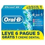 Creme Dental Oral B 4 em 1 70g Embalagem com 6 Unidades