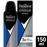 Desodorante Rexona Aerossol Men Clinical Clean 150ml