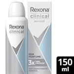 Desodorante Rexona Aerossol Clinical sem Perfume 150ml