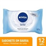 Sabonete Nivea Hidratante Proteínas do Leite 125g Embalagem com 12 Unidades