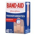 Curativo Band-aid Johnson Transparente - Embalagem com 40 Unidades