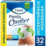Roupa Íntima Tena Pants Confort P/M - 3 Pacotes com 32 Fraldas - Total 96 Tiras