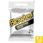 Preservativo Blowtex Lubrificado Sensitive - 12 Embalagens com 3 Unidades cada