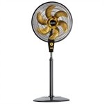 Ventilador de Coluna Mallory Air Time TS+ Gold | 40cm, 3 Velocidades, Preto/Dourado