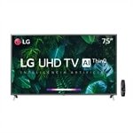 Smart TV LED 75" LG 75UN8000PSB 4K UHD HDR com Wi-Fi, 2 USB, 4 HDMI, Inteligência Artificial, Smart Magic,Assistente Alexa,60Hz