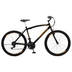 Bicicleta Adulto Colli CB 500 Aro 26, 18 Marchas, Quadro Tamanho 18,Aço Carbono,Freio V-Brake, Preto/Laranja