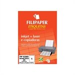 Etiqueta Inkjet+Laser FP 6285, 279,4x215,9mm, 1 ETIQ. POR FL./ 25 ETIQ./ 25 FL./ Filipaper