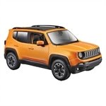 Carrinho Maisto 1:24 SE 2017 Jeep Renegade Laranja