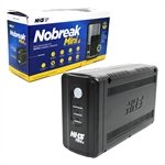 Nobreak 600VA NHS Mini 4, Ent. Bivolt, Saida 120V, 6T, Bateria Interna 1x 7Ah/12V - 90.A1.