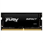 Memória para Notebook Gamer Kingston Fury Impact, 8GB, DDR4, 3200MHz, CL20 - KF432S20IB/8