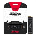 SSD Gamer Kingston Fury Renegade, 500GB, M.2 2280, PCIe 4.0 NVMe, 7300MB/s - 3900MB/s - SF