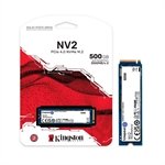 SSD 500GB Kingston NV2, M.2 2280, NVMe PCIe 4.0 x4, Leitura 3500MB/s, Gravação 2100MB/s -