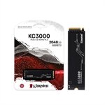SSD Gamer Kingston KC3000, 2TB, M.2 2280, PCIe 4.0 NVMe, 7000MB/s - 7000MB/s - SKC3000D/20