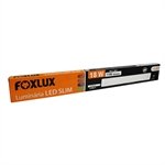 Luminária Foxlux LED Slim 18W 6500K 1000 Lumens Branca 60cm Bivolt