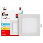 Plafon Painel Kian LED 17,2cm Quadrado Embutir Slim 12W 6,0K