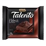 Chocolate Garoto Talento Tablete Dark Nibs de Cacau 75g - Embalagem com 15 Unidades