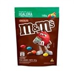Confeito M&M Chocolate ao Leite Sachê 148g - Embalagem com 24 Unidades