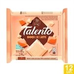 Chocolate Garoto Talento Branco Doce de Leite 85g - Embalagem com 12 Unidades