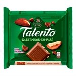 Chocolate Garoto Talento ao Leite com Castanha do Pará 85g - Embalagem com 12 Unidades