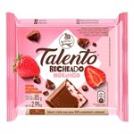 Chocolate Garoto Talento Recheado Morango 85g - Embalagem com 12 Unidades