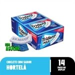 Chiclete Trident Sem Açúcar Max Hortelã Fresca 16,5g  - Caixa 14 Unidades