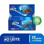 Chocolate Lacta ao Leite Oreo 90g Embalagem com 17 Unidades