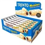 Chocolate Trento Wafer Massimo Branco com Cookies 30g - Embalagem com 16 Unidades