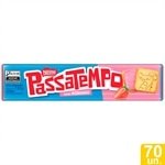 Biscoito Nestlé Passatempo Recheado Morango Pacote 130g - Embalagem com 70 Unidades