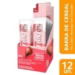 Barra Cereal Trio Zero Morango com Chocolate 18g - Embalagem com 12 Unidades