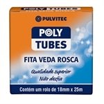 Fita Veda Rosca Pulvitec Polytubes 18mmx25m - Embalagem com 30 Unidades